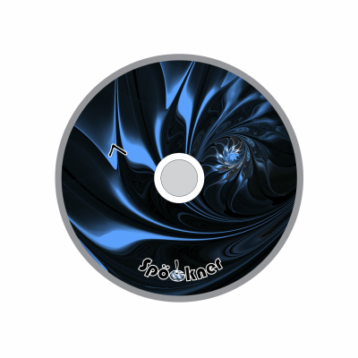 Spöckner "Blüte / blau schwarz" Eisstock